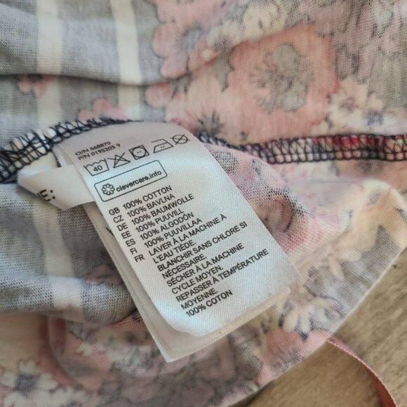 🏷 3/$15 or 5/$20 H&M baby girl sleeveless dress blue floral size 1.5 - 2 years - Picture 6 of 6